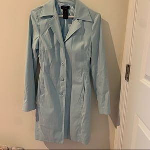 Light blue trench coat
